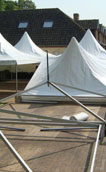 Opzetten van tent